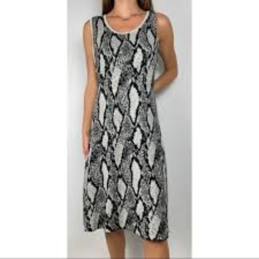 Torrid Gray Black Tank Sleeveless Swing Dress